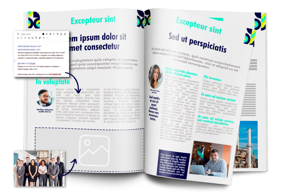 Créer magazine interne_Maquette et interface_Madmagz agency